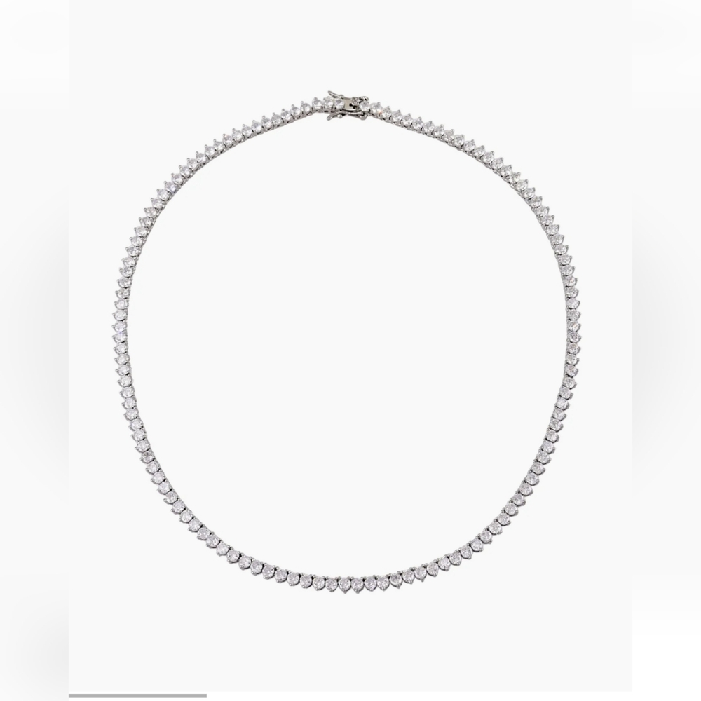 Artizan Joyeria 3 Prong Tennis Necklace